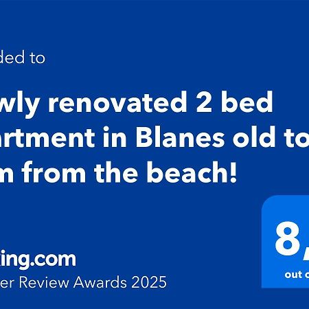 2 Bedroom Large Modern Apartment In Blanes Old Town 50M From The Beach! Luaran gambar